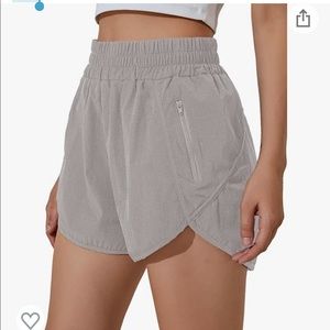 Gray athletic shorts